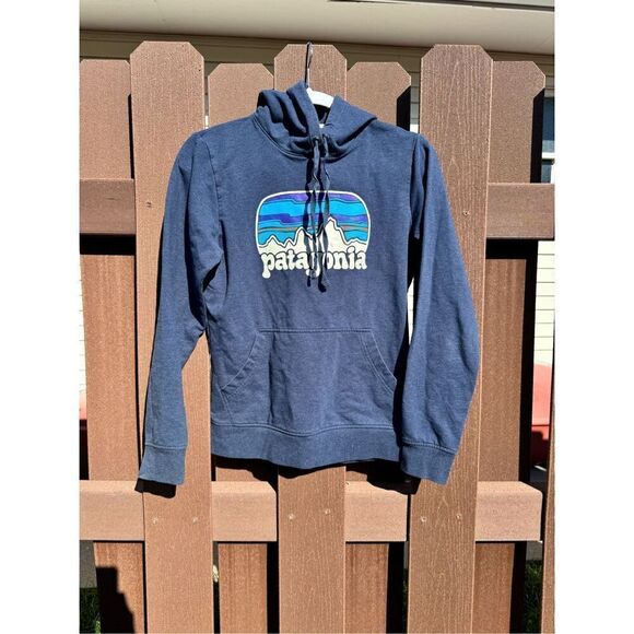 Patagonia blue hoodie size small India hand warmer - Picture 8 of 11